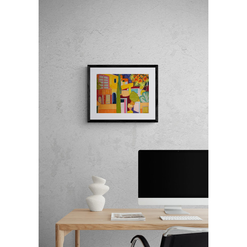 Cibeles 5 Print by Jeff Ferst, Black Framed Canvas, 25" H x 33" W