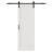White Primed Finish - Solid Manufactured Wood Sliding Barn Door Includes Installation Hardware Kit(Soft Close Inclued/No Assembly Required)-110446057