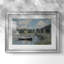 Le pont de la route à Argenteuil-Claude Monet - reproduction encadrée avec passe-partout et verre - 1874-180216421-180216422-180216345