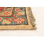 Tapis rouge en laine noué à la main de conception unique 9 pi 11 po x 13 pi Hawkens New Age