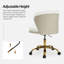 Petillo Swivel Velvet Office Task Chair with Adjustable Height and Padded Cushion-731304326