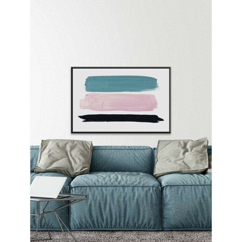 " Horizontal Swatches " by Julia Posokhova, 40" H x 60" W x 1.5" D, Black Floater Frame