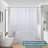 Semi-Transparent Clear Shower Curtain