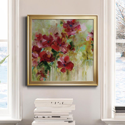 «Garden Play II», peinture sur toile encadrée