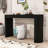 Elegant Entryway Table with Arched Legs, Striped Detailing and Hidden Storage Drawers-1209124487