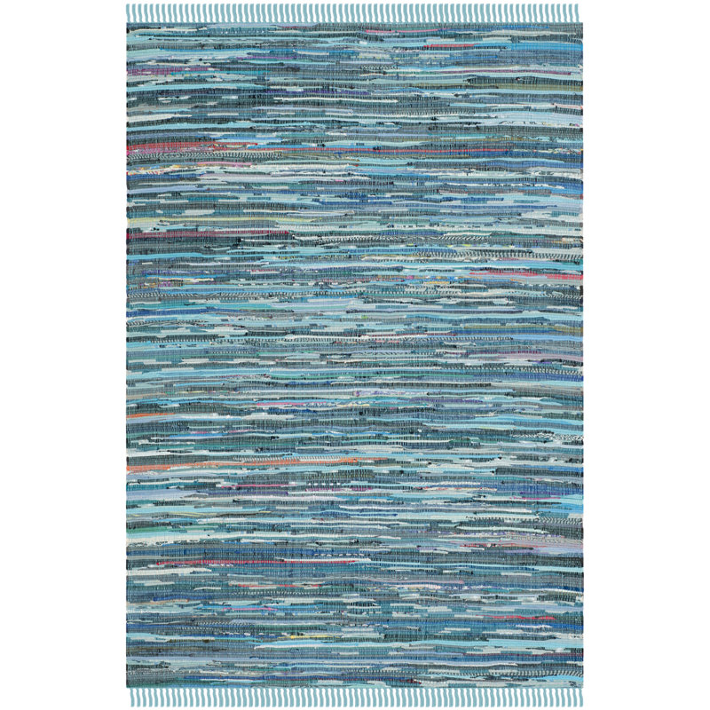 Dunkle Hand Woven Cotton Rug, Rectangle 122 x 183 cm