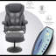 Aashka Ergonomic Faux Leather Recliner with Footrest-1378975474