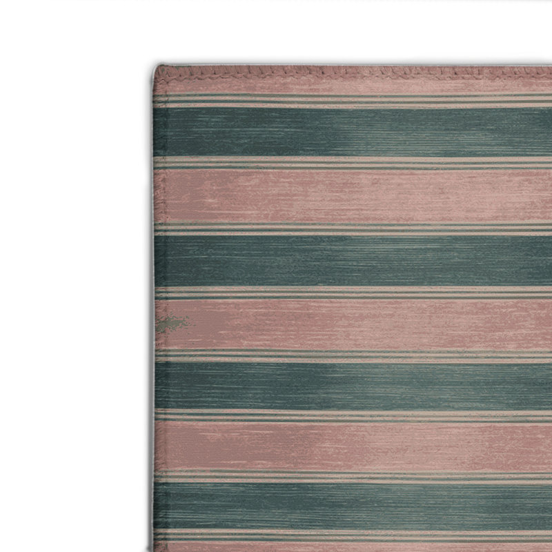 Tapis intérieur / extérieur brun HorizontalStripes, Rectangulaire 2 pi x 3 pi