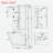 Tall Bathroom Storage Cabinet With Adjustable Shelves, Large Flip-out Basket And Enclosed Cabinets-902109753