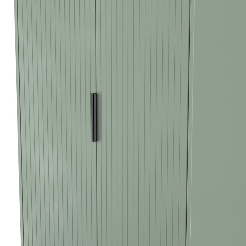 Berklie Manufactured Wood Wardrobe, Reed Green
