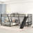L Shape Triple Bunk Bed With Slide