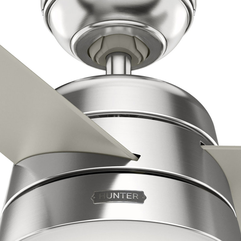 Ventilateur de plafond standard d'intérieur à 3 pales 52 po avec chaîne de traction et ensemble d'éclairage inclus Aker