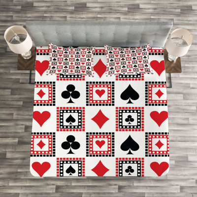 Casino Bedspread Set with Shams