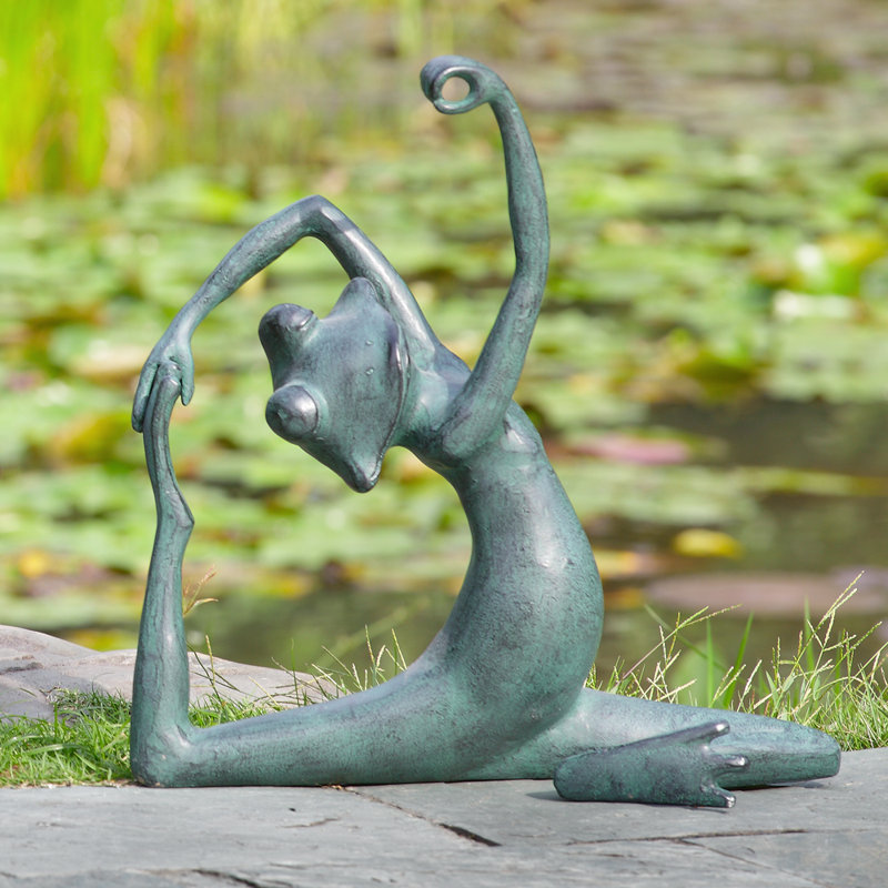 Limber Yoga Frog Garden Statue