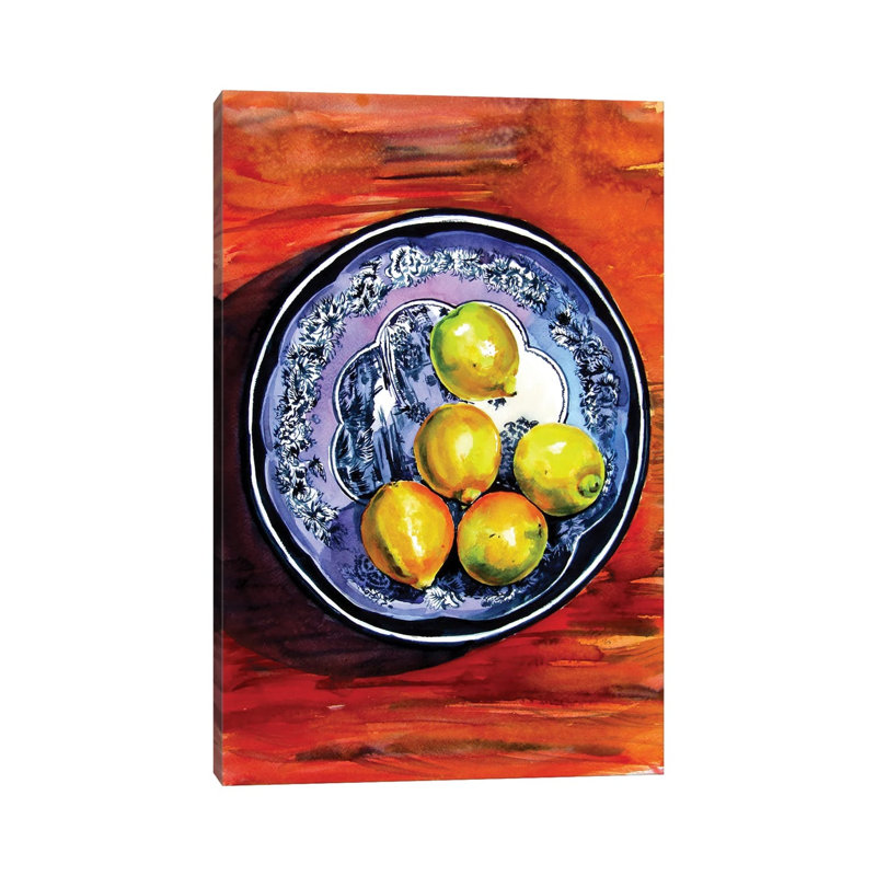 Still Life With Lime by Anna Brigitta Kovacs - Wrapped Canvas Print, 20.32 cm H x 30.48 cm W