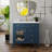36" Bathroom Vanity Sink with Motion-Sensor Lighting, Patterned Glass & Farmhouse Storage Cabinet-556404655