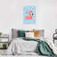 Flamant rose, impression sur toile tendue-88618961