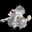 Calcite gracieuse sur calcédoine