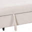 Méridienne modulaire élégante et fonctionnelle avec support escamotable, table rabattable et chargeur USB beige