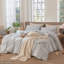 Ensemble de housse de couette à rayures 100% coton lavé MooMee-111720999-112681252