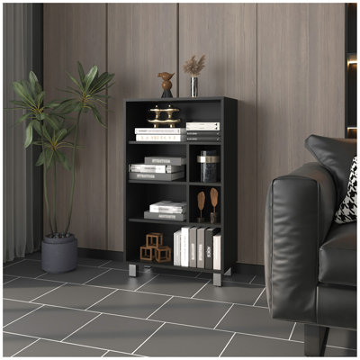 40" Tall Four-Tier Shelf Narrow Bookcase by Ebern Designs
