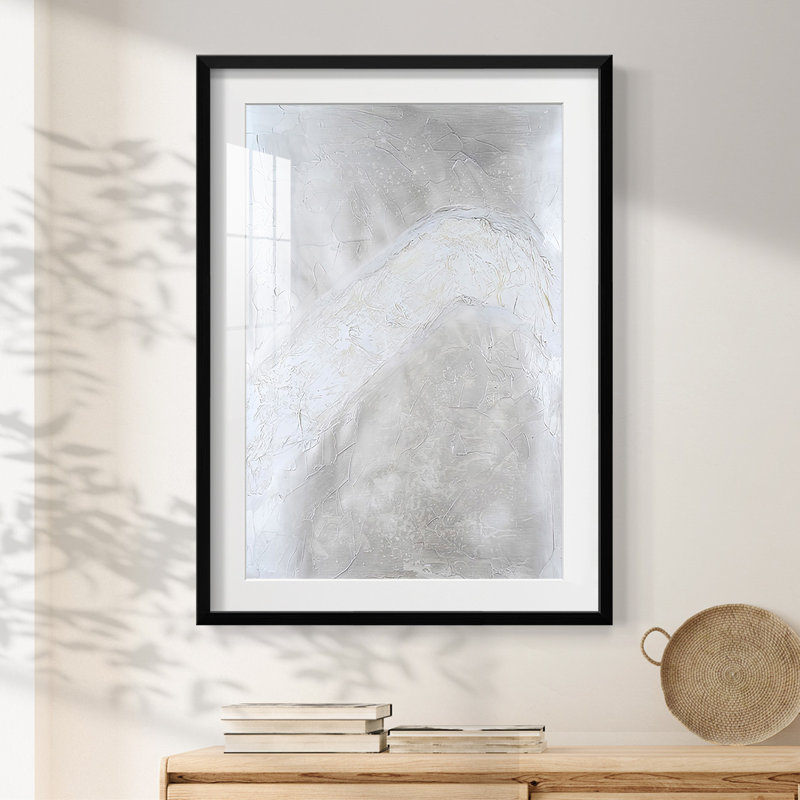 Snowdrift I - impression encadrée, H 25,5 po x l 17,5 po, Noir