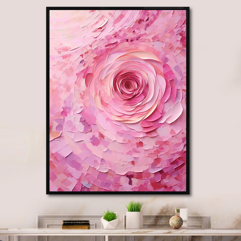 Jonesboro - spirales abstraites, art mural, H 44 po x l 34 po x P 1,5 po, Toile avec cadre flottant noir