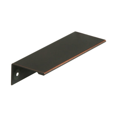 Edge Pulls 3-3/4 inch (96mm) Center-to-Center Oil-Rubbed Bronze Cabinet Edge Pull