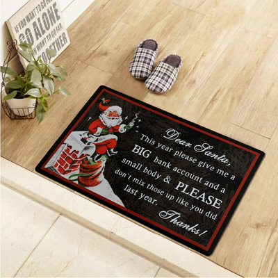 Nehawka Non-Slip Christmas Outdoor Doormat