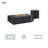 A Set Of Rectangular Cement Firepit Table With Gas Cylinder Cover-1832580770