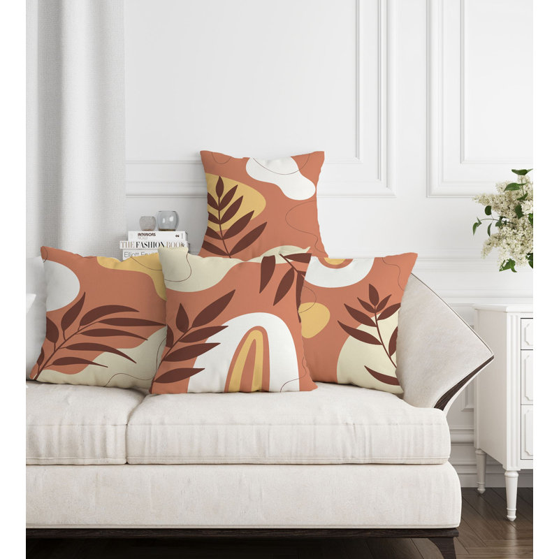 Ensemble de housse de coussin lavable et repassable 4 pièces