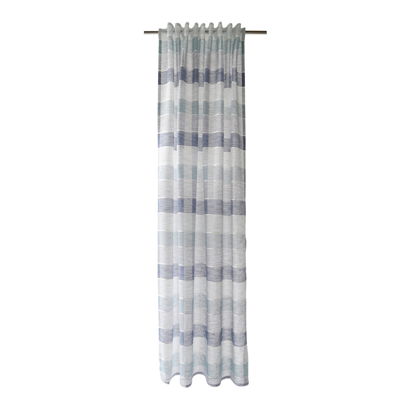 Dickman Semi Sheer Curtain, Blue