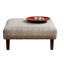 Contemporary Square With Triangle Pattern Upholstery, High - Density Foam, Neutral Finish, 36"L X 36"W 17"H, Middle Leg Support, 1Pc