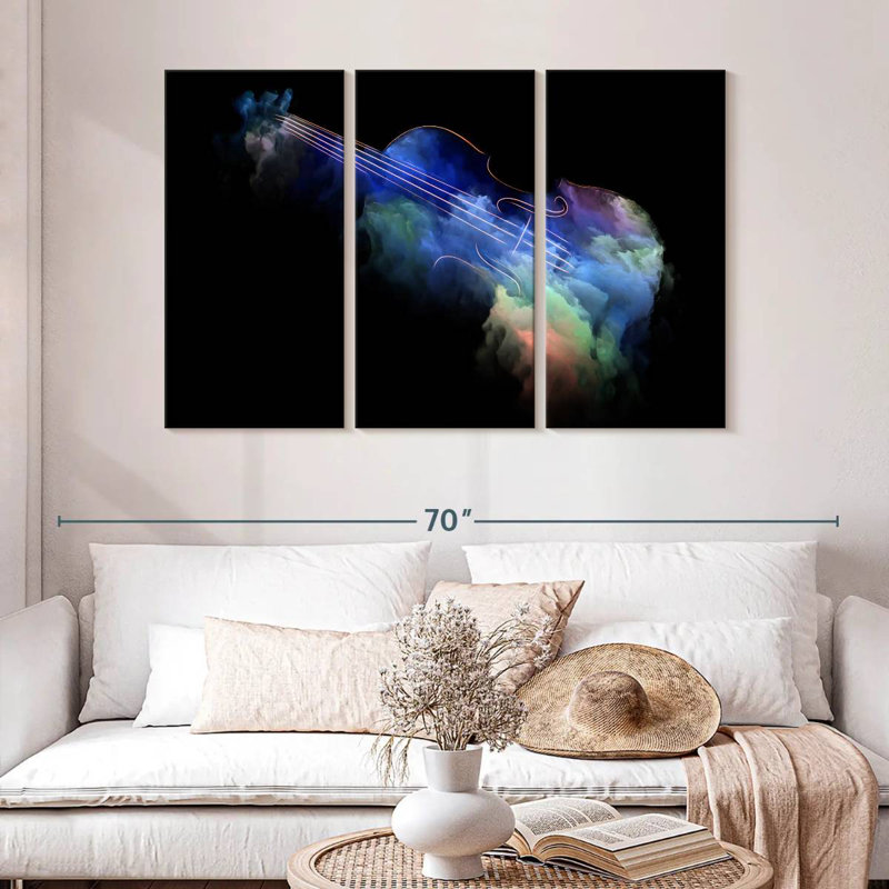 Abarca Abstract Violin, 32" H x 50" W