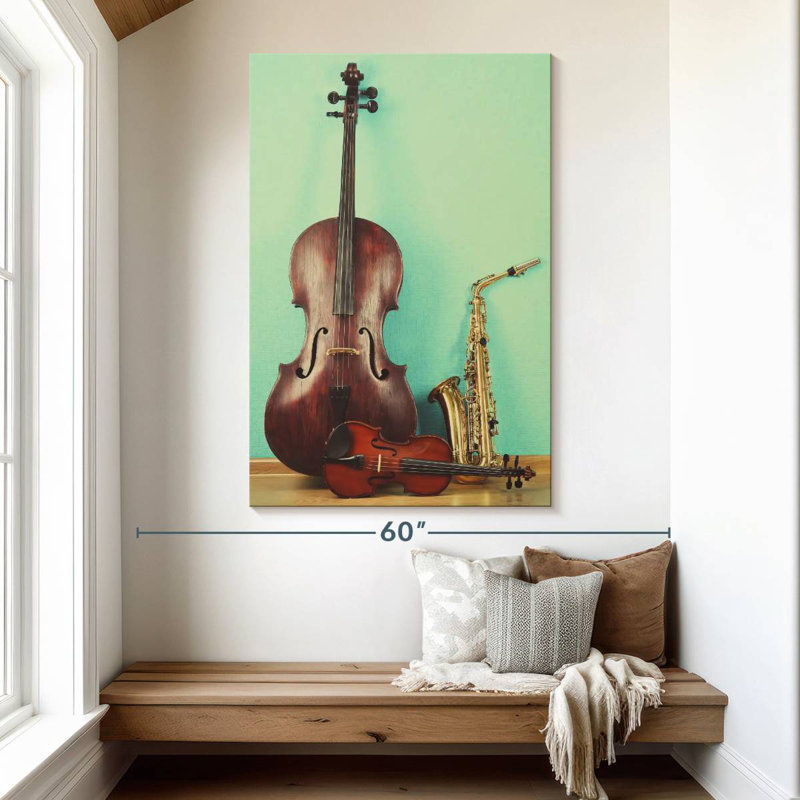 Abarca Jazz Instruments, 51" H x 34" W