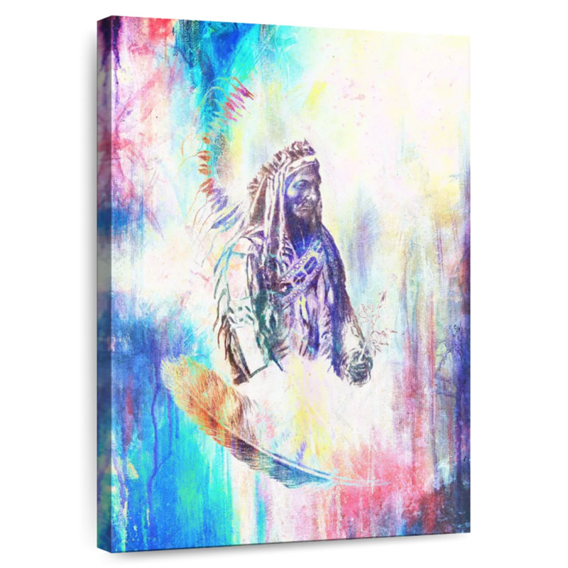 Lelar American Indian, 30" H x 20" W