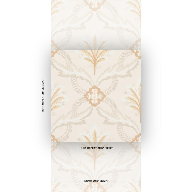 Front Waltz Wallpaper, Gray/Gold