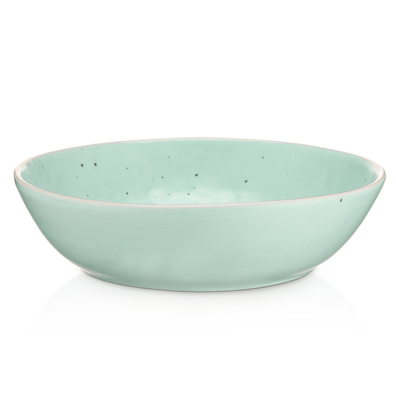 Stone Lain Elena 4-Piece Bowl Set Stoneware, Green