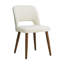 Ensemble de 4 chaises d'appoint rembourrées en chenille avec pieds en bois massif pour salle à manger-1147306444-1147306441