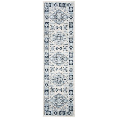 Pennie Oriental Blue/Cream Area Rug -  Darby Home Co, D64C43A8362C4023A841C285E92607E4