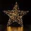 31.5" Christmas Silver Lighted Star With Stand