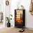 4 Drawer Dresser for Bedroom, Narrow Chest of Drawers, Wooden Top and Study Iron Frame 18"x37.5"-(WxH)