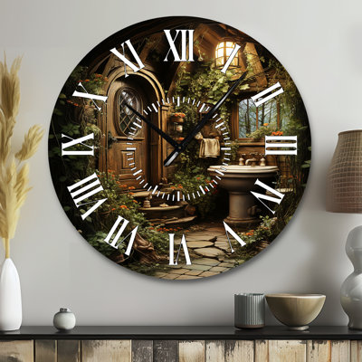Horloge murale pour salle de bain