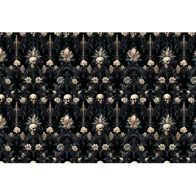 Gothic Bedding Medieval Comforter Black