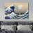 Famous Artwork " The Great Wave Off Kanagawa " by Katsushika Hokusai-1309000102