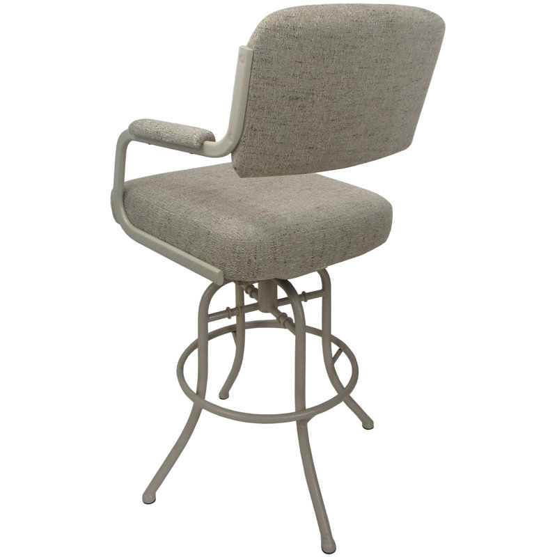 Tabouret de bar pivotant 30 po Jomiah, Beige, Brun clair