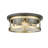 Modern 2 Light Black Round Flush Mount-1301100536