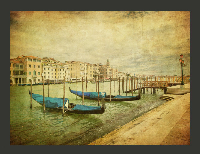 Grand Canal, Venice (Vintage) 3.09m x 400cm Wallpaper, 300 cm L x 231 cm W