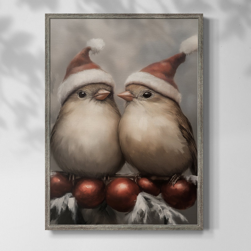 Art des Fêtes de Noël - Série 2 - CECVI, reproduction encadrée - bois massif, H 11 po x l 9 po