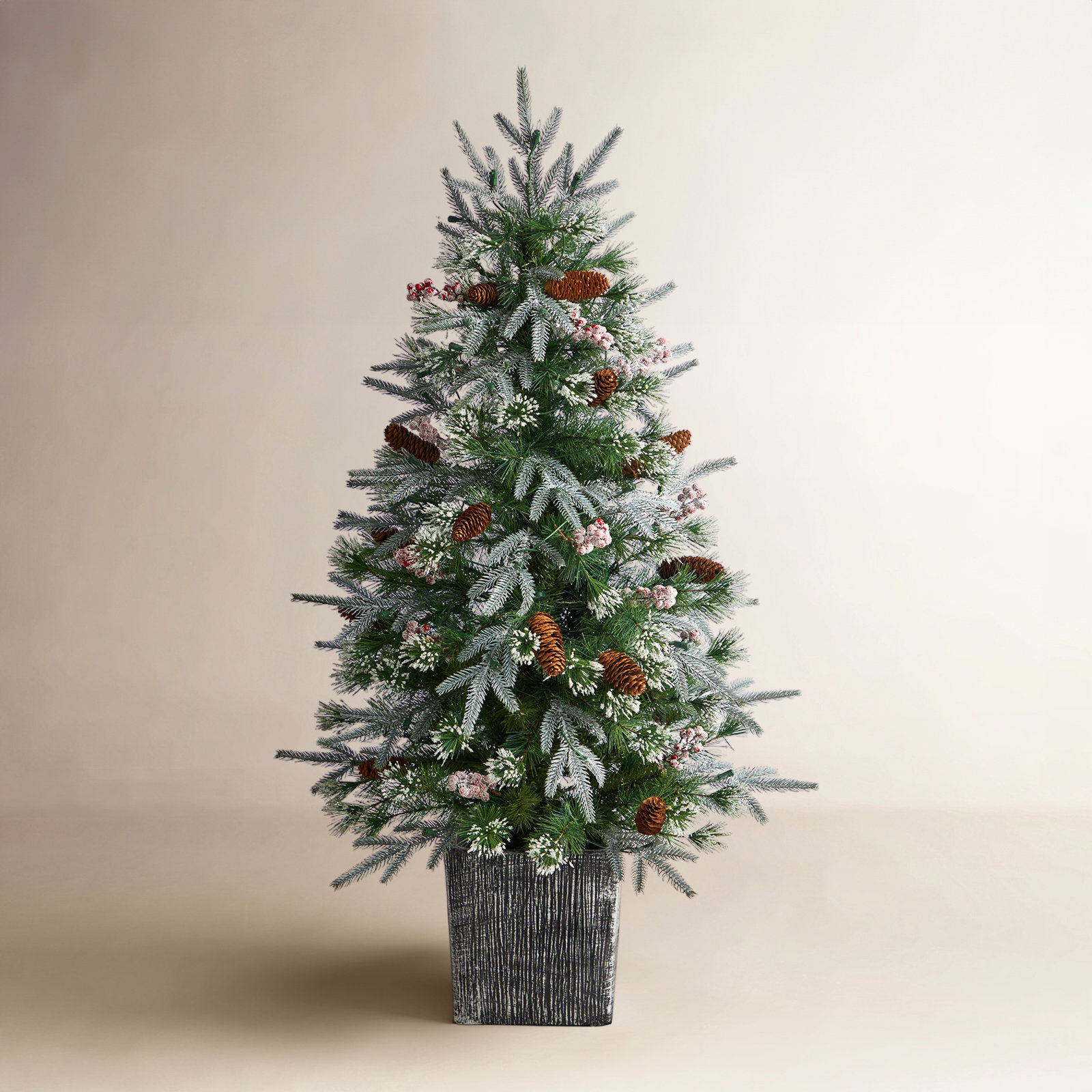 48' Lighted Artificial Christmas Tree